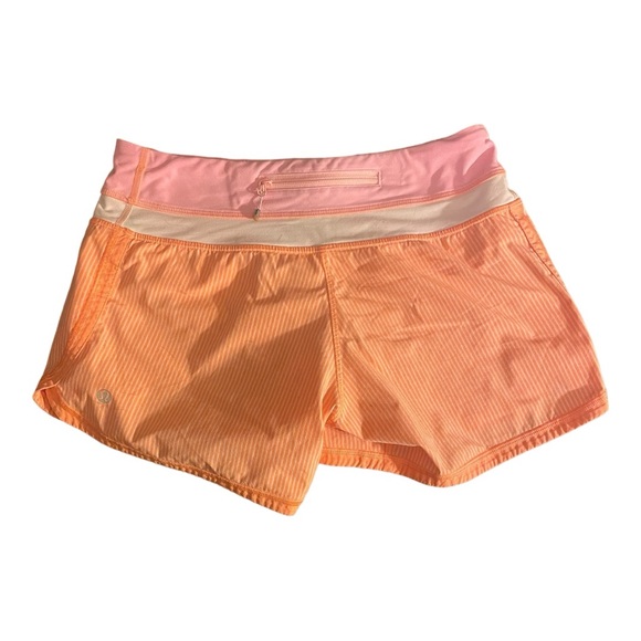 🍋 Lululemon Pink Speed Running Shorts Size 4 🍋 - Picture 2 of 11